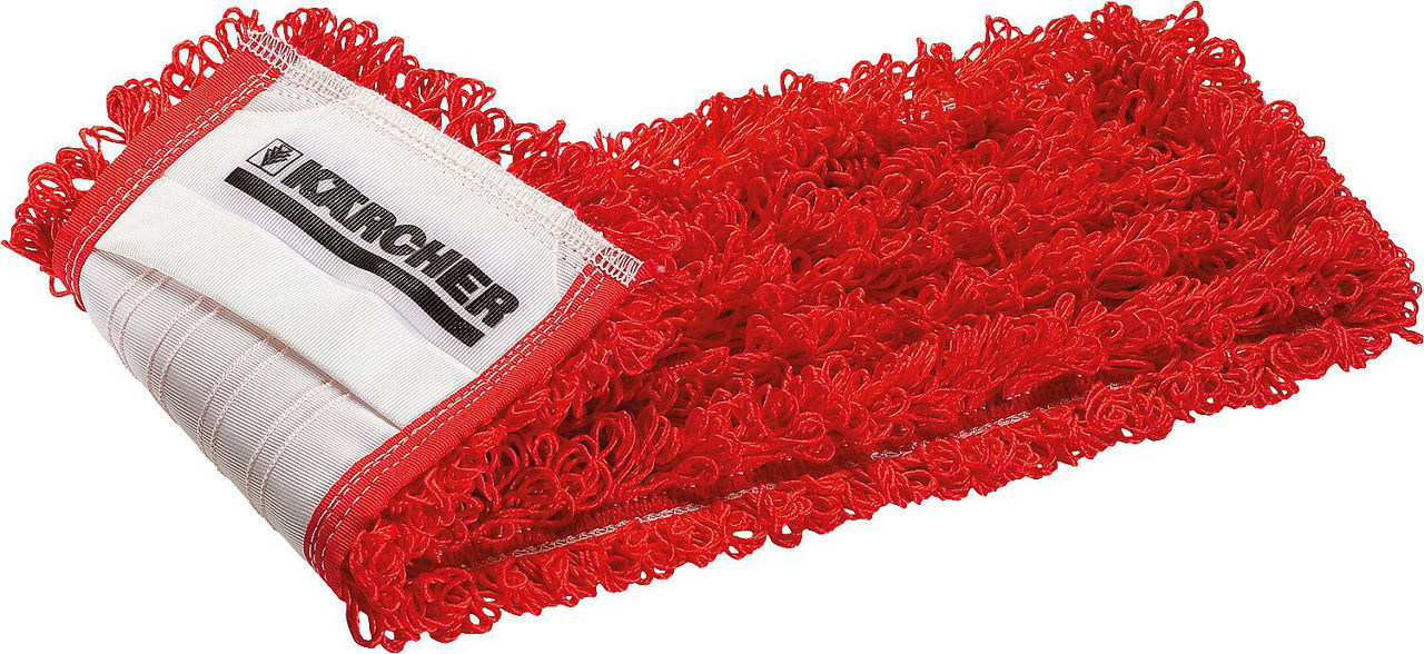 Wischmopp Farbe rot, Taschenfixierung Wischmopp Farbe rot, Taschenfixierung