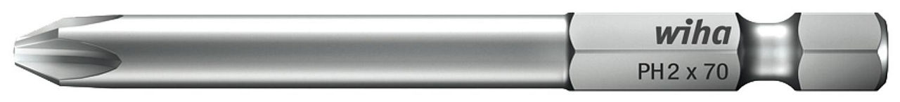Phillips-Bit wiha 7041Z Professional mit 1/4"-Antrieb, lang, PH2 x 127 mm