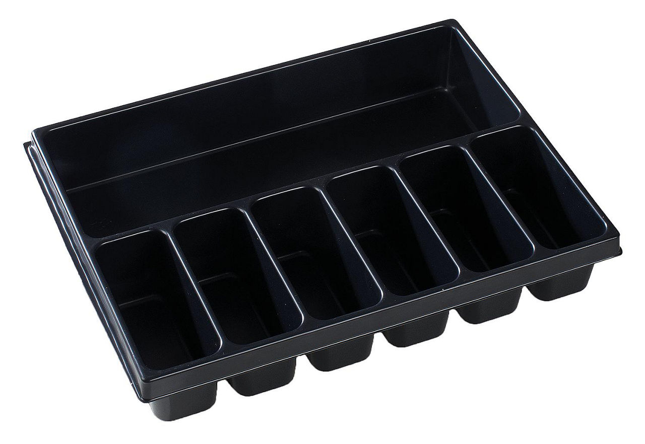 Kleinteileeinsatz 7 Mulden für I-Boxx 72 u. LS-Schublade 72 Kleinteileeinsatz 7 Mulden für I-Boxx 72 u. LS-Schublade 72