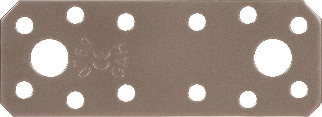 Flachverbinder DURAVIS® 96 x 35 x 2,5 mm, Material: Stahl, sendzimirverzinkt, Oberfläche: perlbeige RAL 1035 Flachverbinder DURAVIS® 96 x 35 x 2,5 mm, Material: Stahl, sendzimirverzinkt, Oberfläche: perlbeige RAL 1035