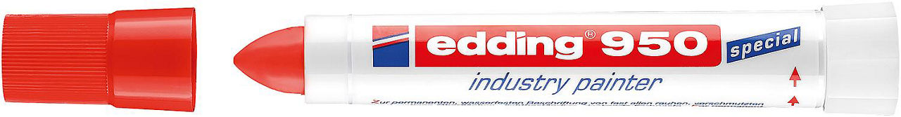 Pastenmarker Industrie Edding 950 rot