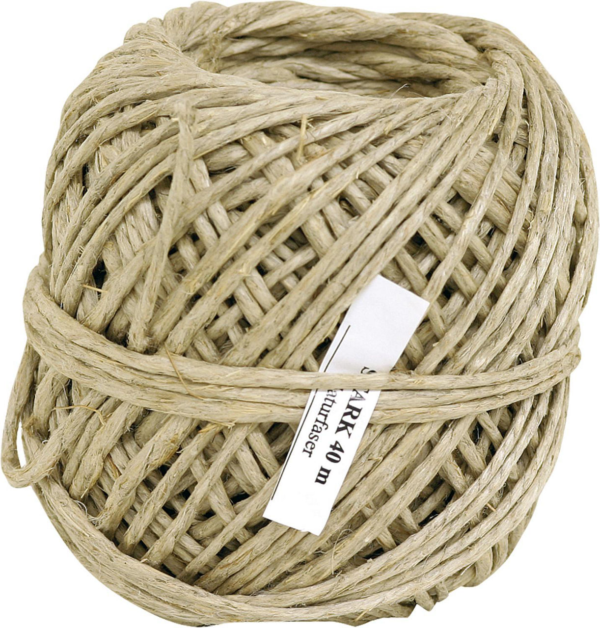Hanf-Flachsbindfaden stark Ø 2,0 mm, L = 40 m Hanf-Flachsbindfaden stark Ø 2,0 mm, L = 40 m