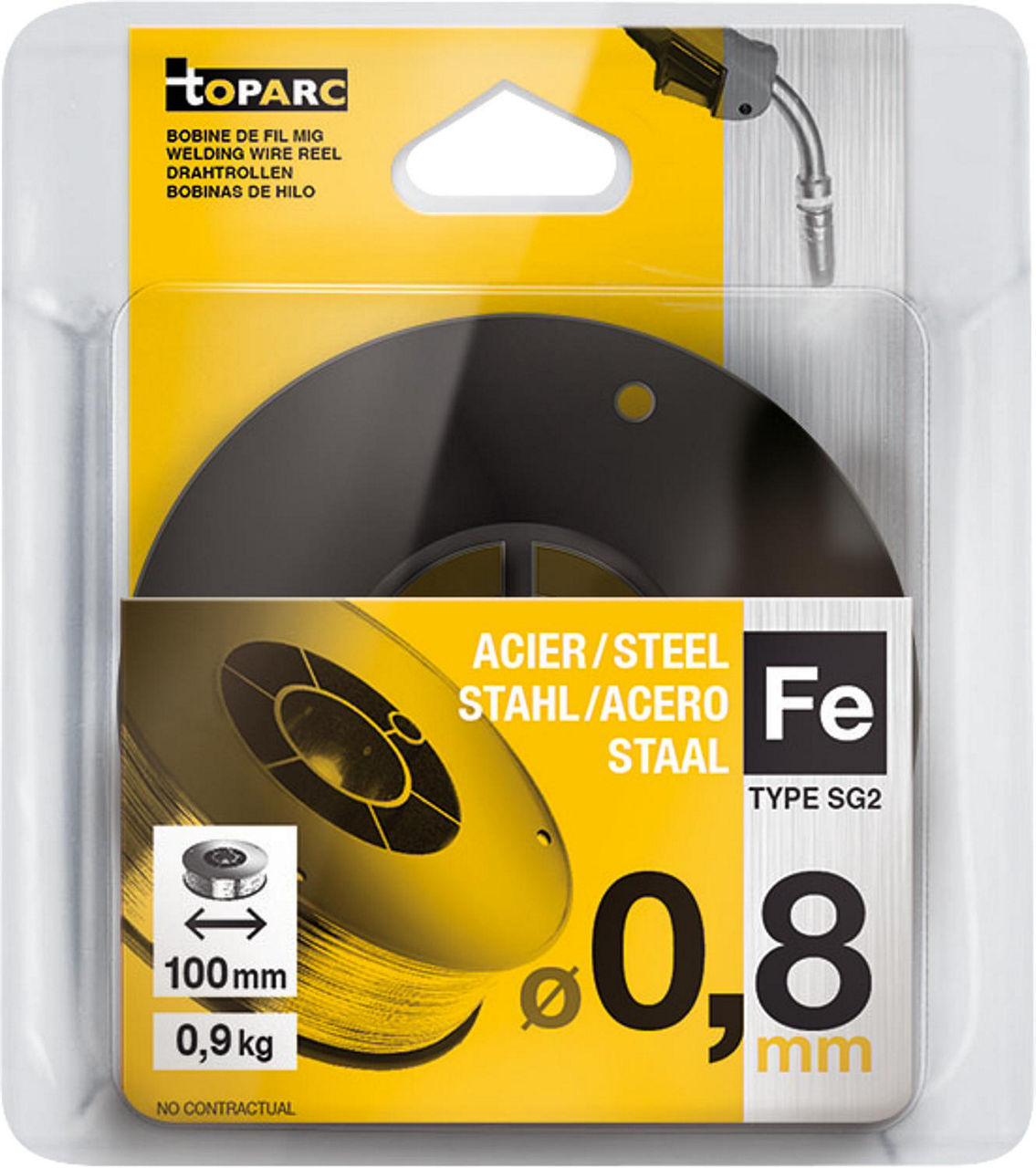 Massivdrahtspule Draht-Ø 0,8 mm, Spulen-Ø 100 mm Massivdrahtspule Draht-Ø 0,8 mm, Spulen-Ø 100 mm