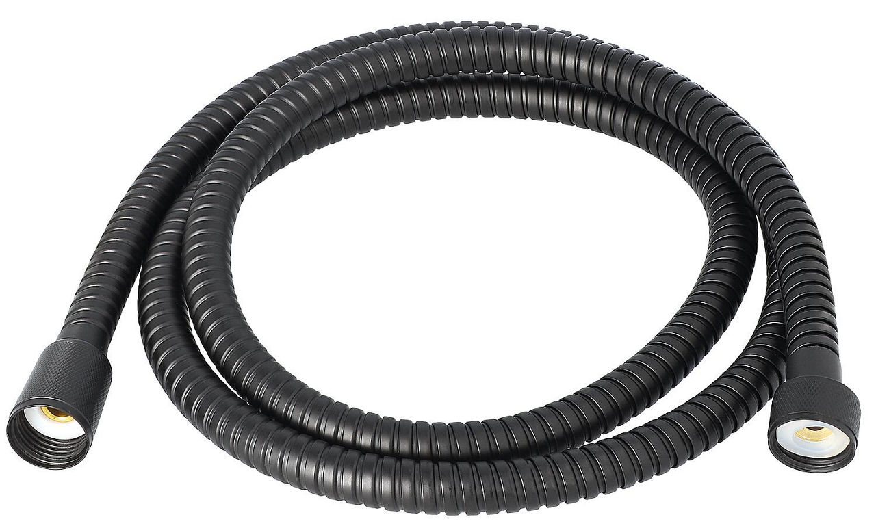 Samba II Brauseschlauch Metal 200cm schwarz matt