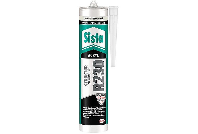 Fassaden-Acryl SISTA R230 altweiß (mit Körnung: fein) 300ml Kartusche Fassaden-Acryl SISTA R230 altweiß (mit Körnung: fein) 300ml Kartusche
