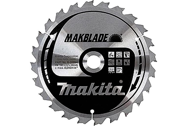 Kreissägeblatt MAKITA Ø 260 x 30 mm, 60 Zähne, für geräuscharmes Sägen von Holz Kreissägeblatt MAKITA Ø 260 x 30 mm, 60 Zähne, für geräuscharmes Sägen von Holz