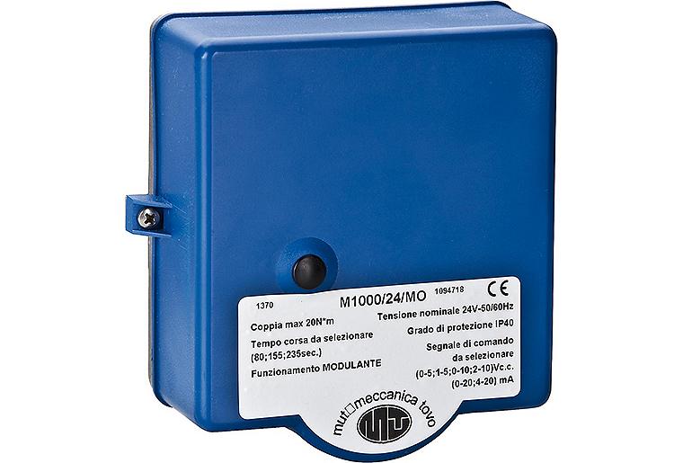 Stellmotor 3-Punkt, M1000 24V/AC 0-10V, 90°, 240 sek. stetig mit Hilfsmikroschalter