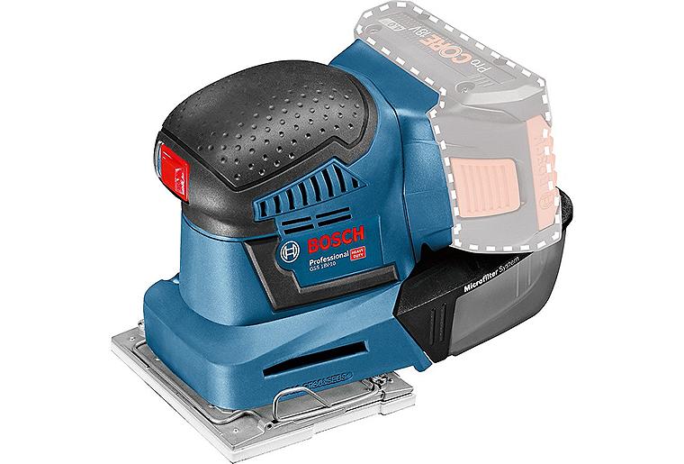 Akku-Schwingschleifer Bosch GSS 18V-10, ohne Akkus und Ladegerät Akku-Schwingschleifer Bosch GSS 18V-10, ohne Akkus und Ladegerät