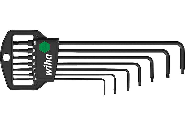 Torx Winkelschlüsselsatz im Halter MagicSpring, manganphosphatiert 7-teilig, Typ 366R HM7 Torx Winkelschlüsselsatz im Halter MagicSpring, manganphosphatiert 7-teilig, Typ 366R HM7