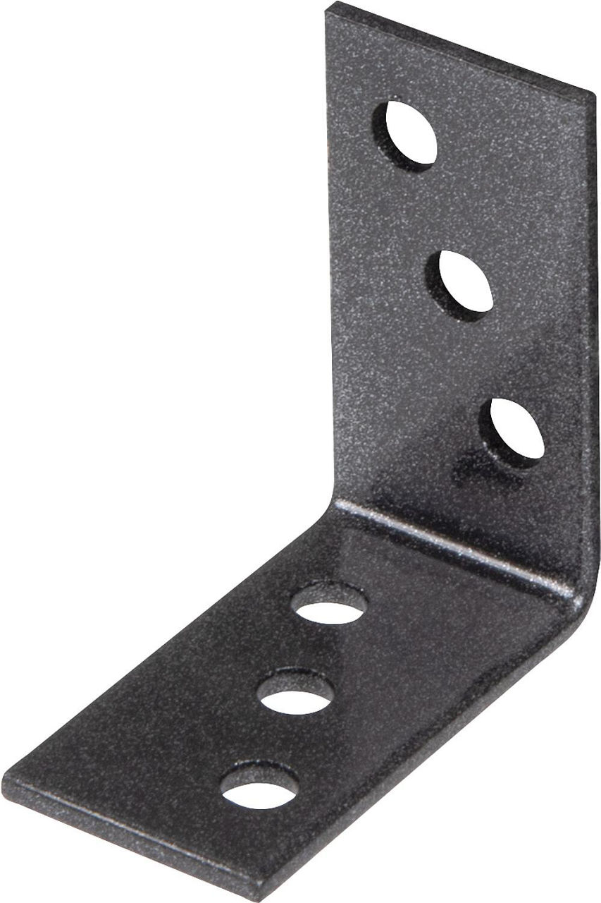Winkelverbinder DURAVIS® 40 x 40 x 20 mm, Material: Stahl, sendzimirverzinkt, Oberfläche: schwarz-diamant Winkelverbinder DURAVIS® 40 x 40 x 20 mm, Material: Stahl, sendzimirverzinkt, Oberfläche: schwarz-diamant