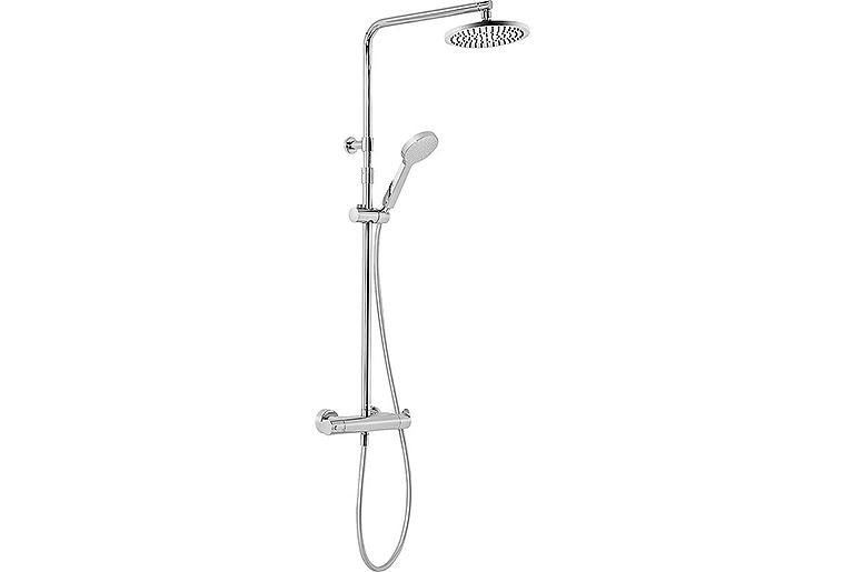 Brause-System Evica Handbrause, Kopfbrause Ø 200 mm und Thermostat chrom