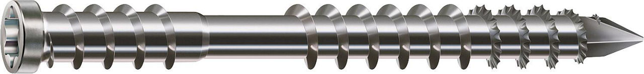 Zylinderkopfschraube SPAX Edel- stahl A4 Fixiergewinde T-Star ø 6,0x100 mm, VPE = 100 Stück Zylinderkopfschraube SPAX Edel- stahl A4 Fixiergewinde T-Star ø 6,0x100 mm, VPE = 100 Stück
