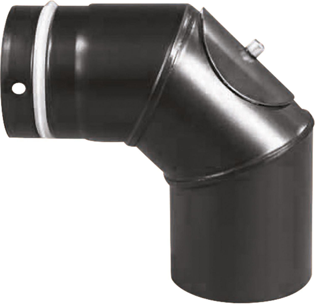 Kaminofen Zubehör Pellet-Bogen 90°, Ø 100mm, Schwarz emailliert Kaminofen Zubehör Pellet-Bogen 90°, Ø 100mm, Schwarz emailliert