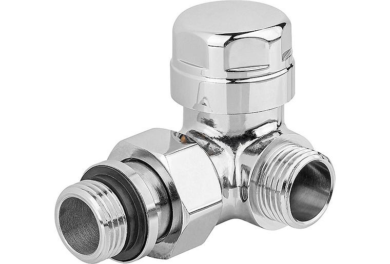 Thermostatventil 130TA D, verchromt DN15 (1/2"), Winkeleck rechts