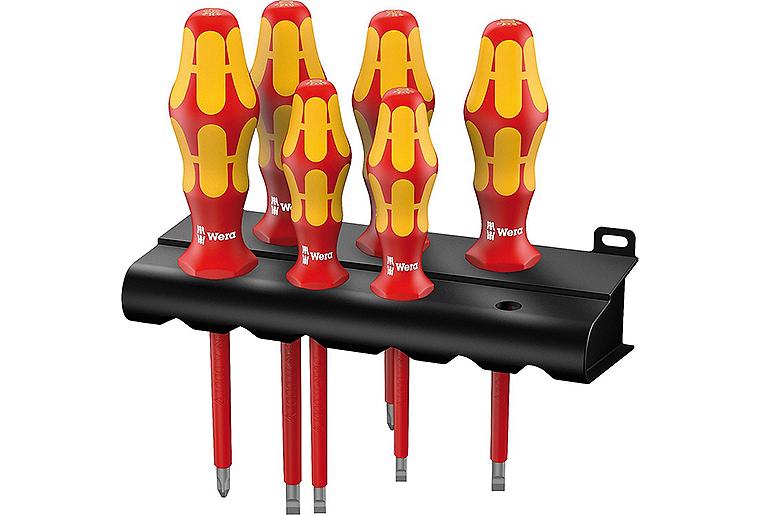 Schraubendrehersatz WERA Kraftform Plus VDE 6-tlg. isoliert. Kreuz- Schlitzschr. PH
