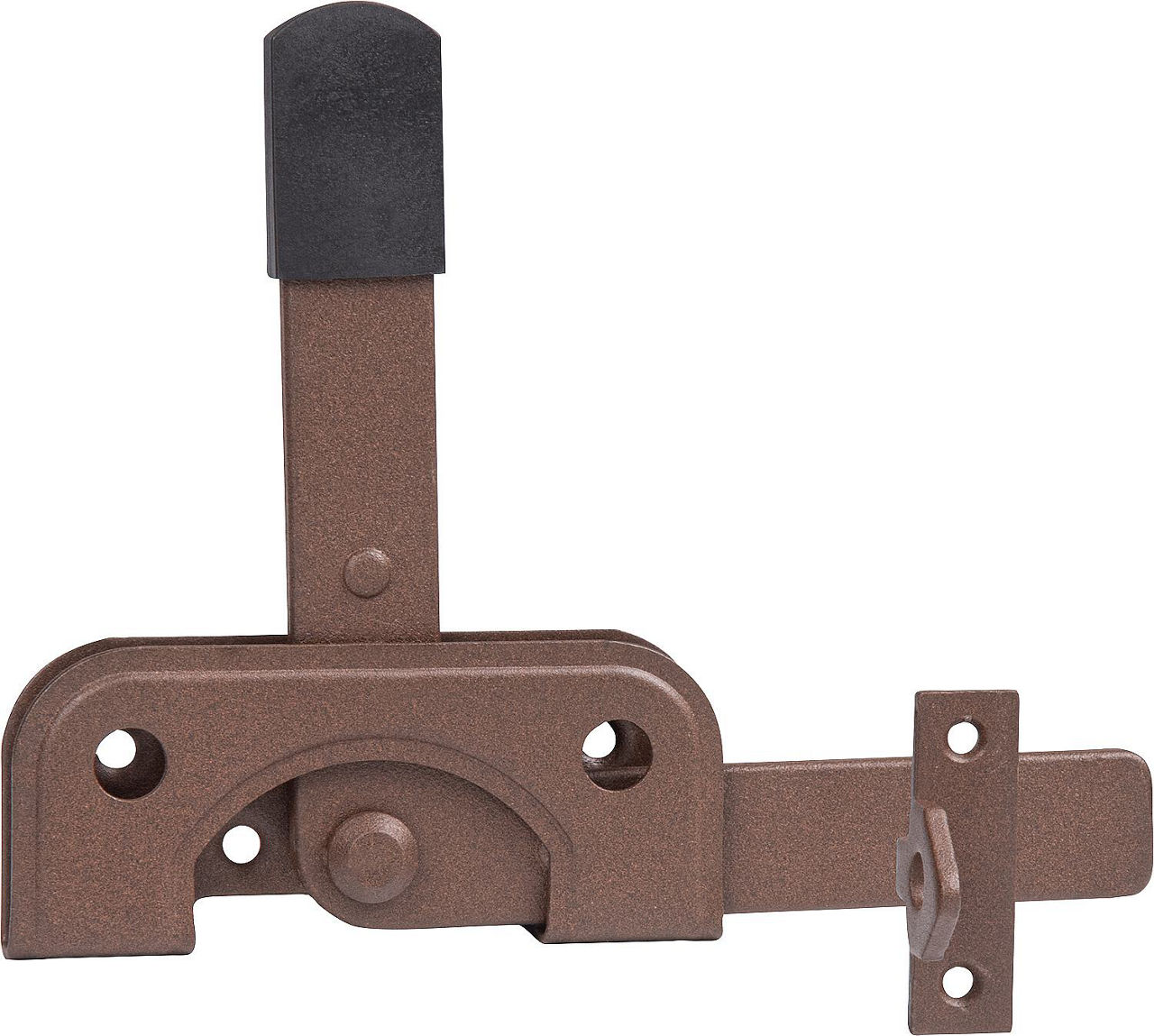 Gartentorfalle DURAVIS® für schmale Rahmenhölzer, Material: Stahl, blau verzinkt, Oberfläche: rostbraun Gartentorfalle DURAVIS® für schmale Rahmenhölzer, Material: Stahl, blau verzinkt, Oberfläche: rostbraun