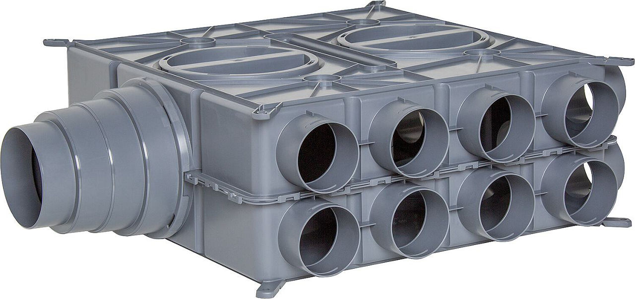 Luftverteiler Wolf, DN125- 180, 16 Anschlüsse, 2577596