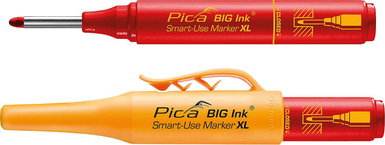 Permanent- und Tieflochmarker Rot Big Ink 17040