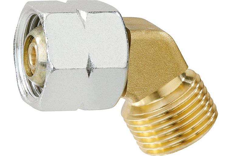 Drehkupplung 58° G3/8LH-ÜM x G3/8LH-KN Drehkupplung 58° G3/8LH-ÜM x G3/8LH-KN