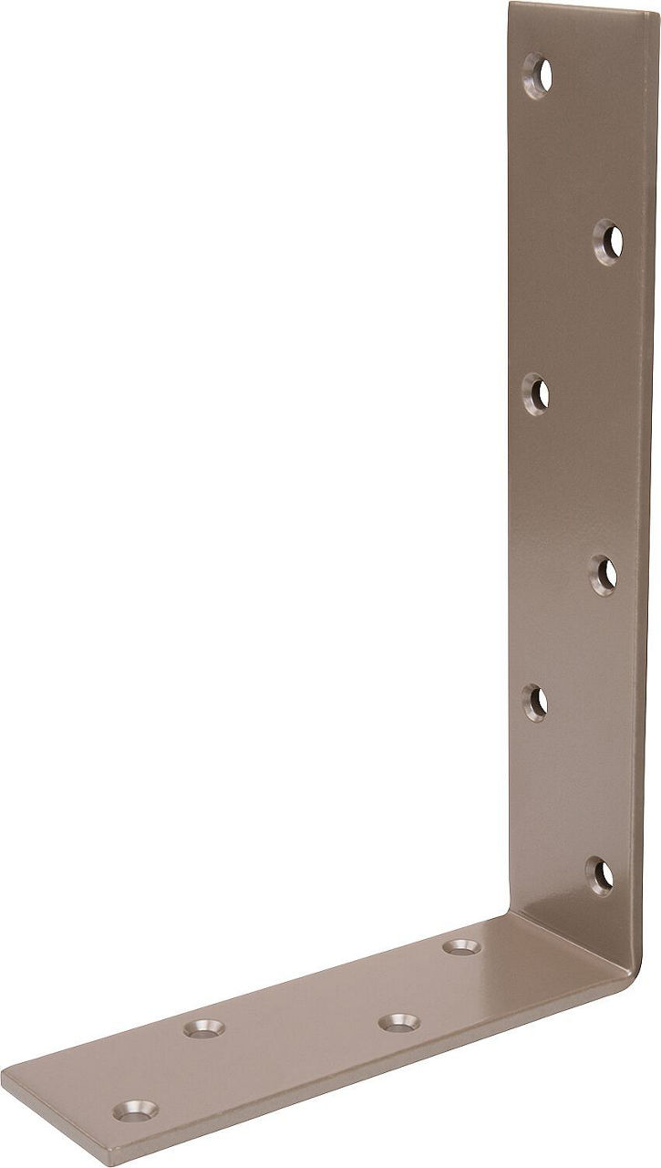 Balkenwinkel DURAVIS® 160 x 240 x 50 mm, ungleichschenklig, Material: Stahl, blau verzinkt, Oberfläche: perlbeige RAL 1035