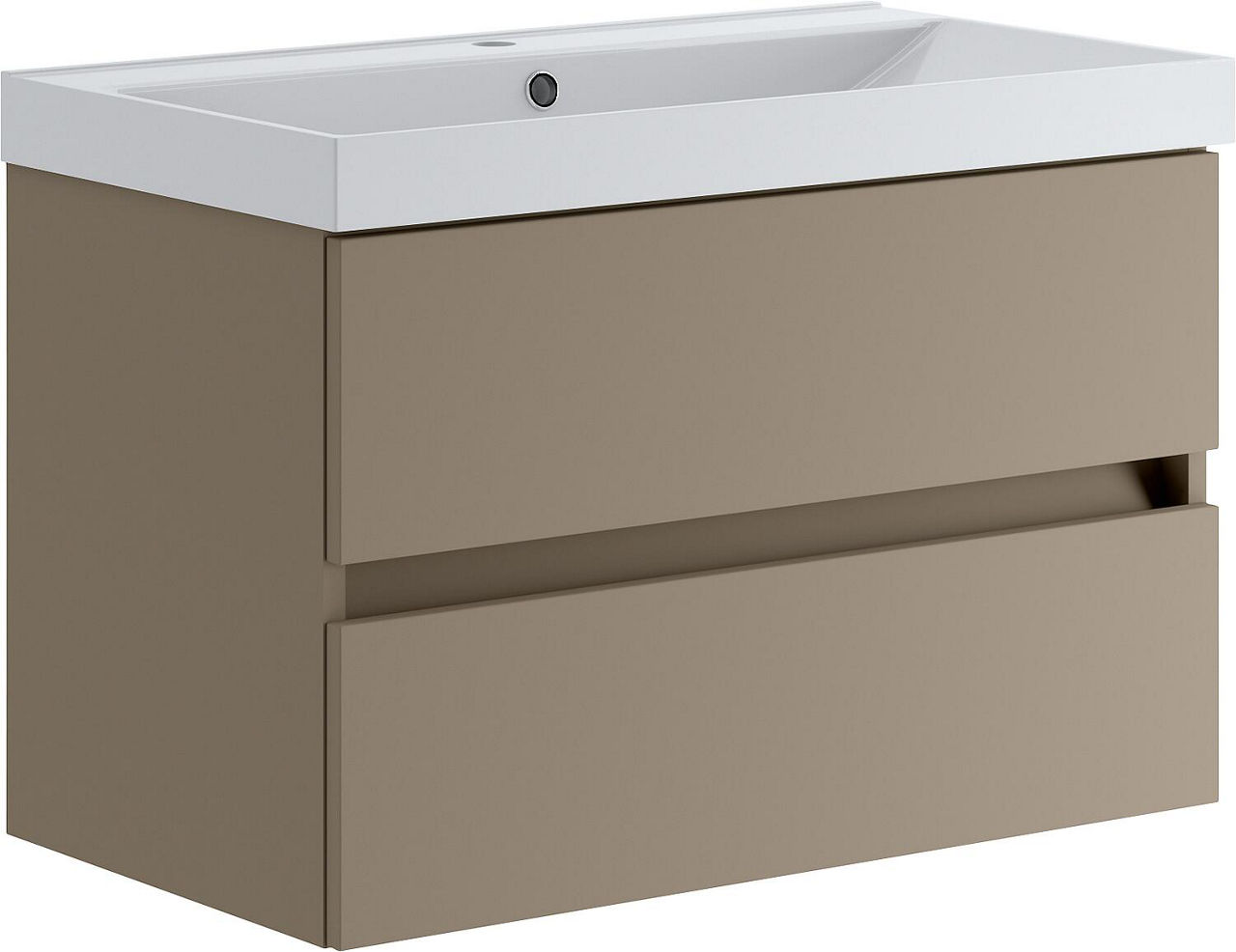 WTU+Keramik WT Kora 2.0, sandbraun matt lackiert 2 Auszüge Breite 805 mm