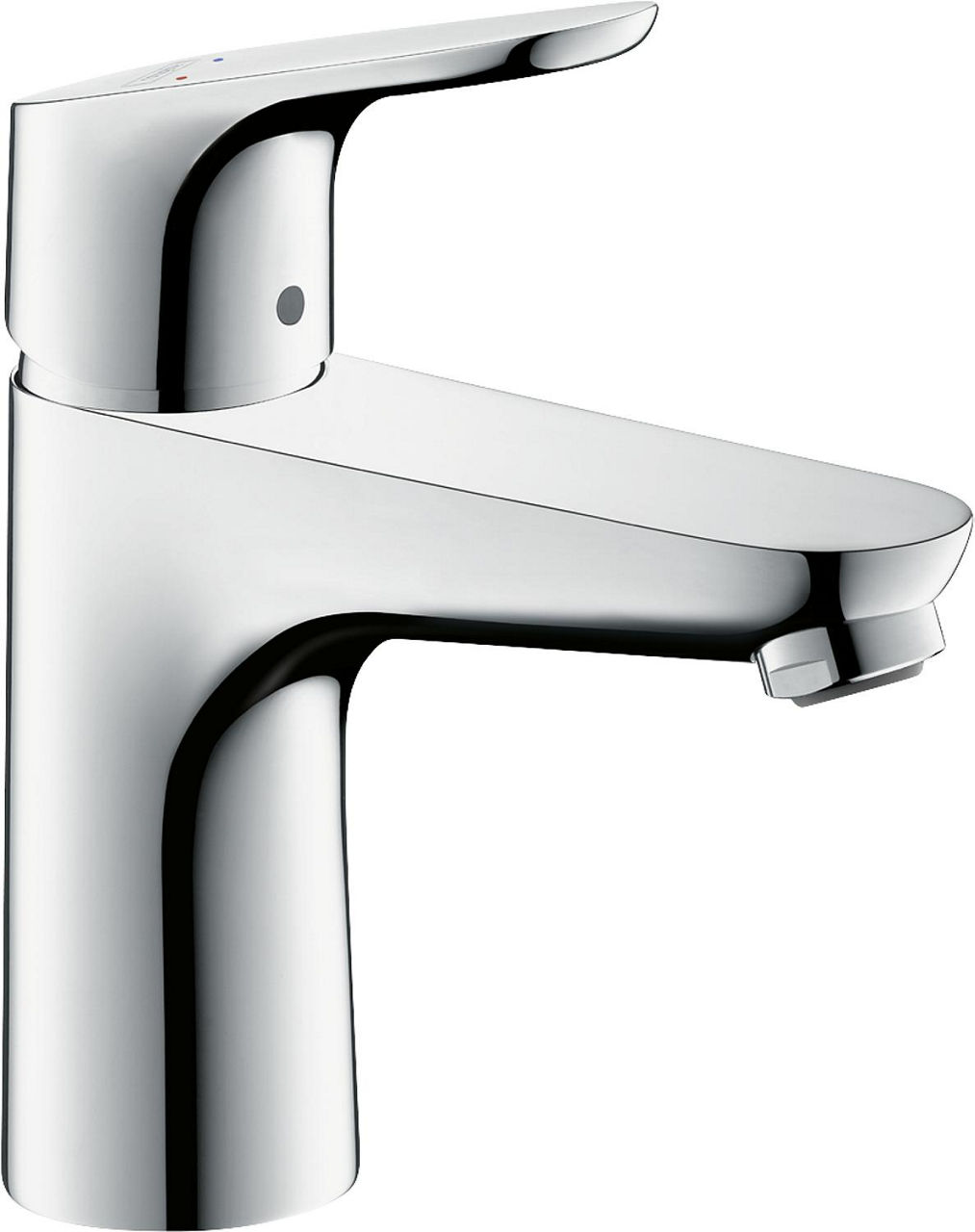 Waschtischmischer Hansgrohe Focus 100 Ausladung 119 mm m. Zugstangen-Ablaufgarnitur, chrom Waschtischmischer Hansgrohe Focus 100 Ausladung 119 mm m. Zugstangen-Ablaufgarnitur, chrom