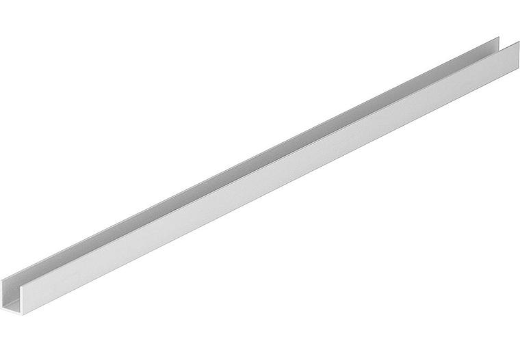 Alu Bodenprofil für Walk-In Duschabtrennung für 8 mm Glas 10x10x1650 mm Alu Bodenprofil für Walk-In Duschabtrennung für 8 mm Glas 10x10x1650 mm