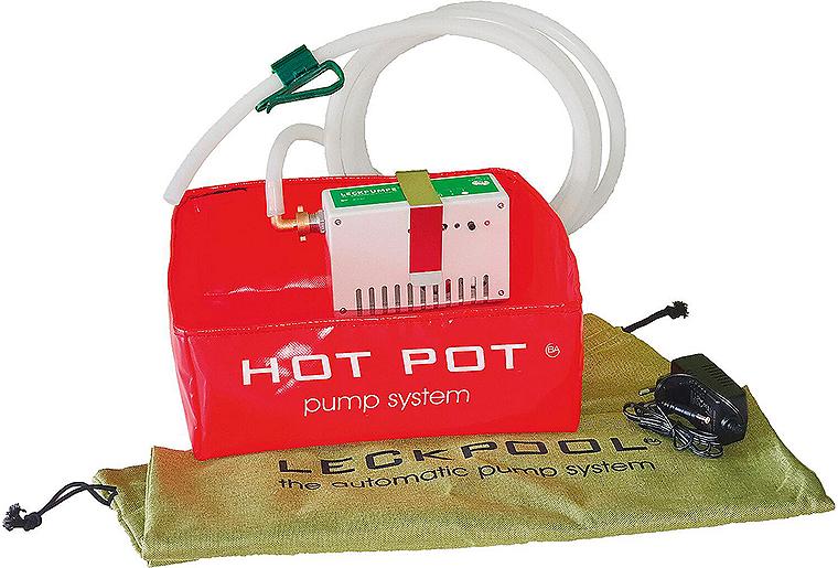 Leckage- und Entleerungspumpe Typ "Leckpool", Version HOT POT