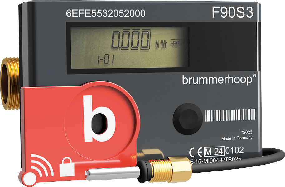 Kompakt-Wärmezähler F90S3, Funk, Qp 1,5 m³, DN15, 110mm