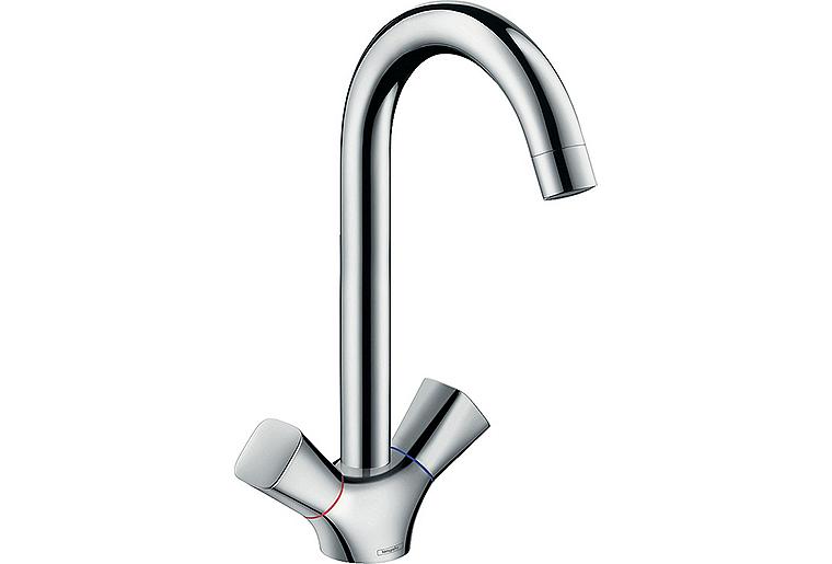 2-Griffspültischmischer Hansgrohe 220 Logis M31 Schwenkauslauf Ausladung 156 mm chrom 2-Griffspültischmischer Hansgrohe 220 Logis M31 Schwenkauslauf Ausladung 156 mm chrom