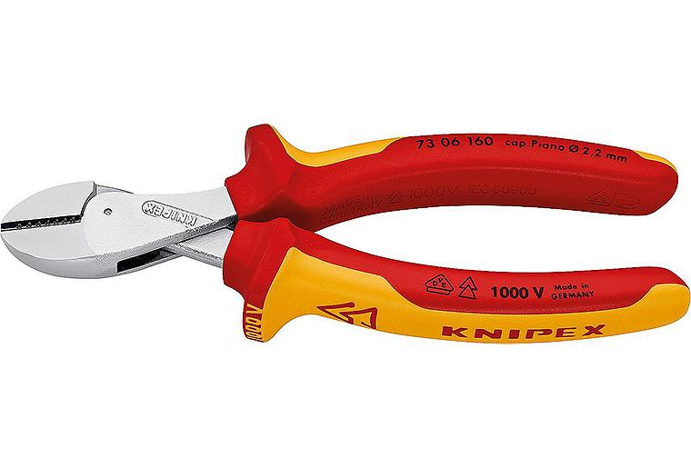 X-Cut Kompakt-Seitenschneider Knipex X-Cut, VDE, isoliert Länge: 160mm, verchromt X-Cut Kompakt-Seitenschneider Knipex X-Cut, VDE, isoliert Länge: 160mm, verchromt