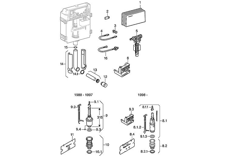 Geberit Eckventil zu UP-Spülkasten Ref.Nr.216.599.00.1 *EINZELN* Geberit Eckventil zu UP-Spülkasten Ref.Nr.216.599.00.1 *EINZELN*