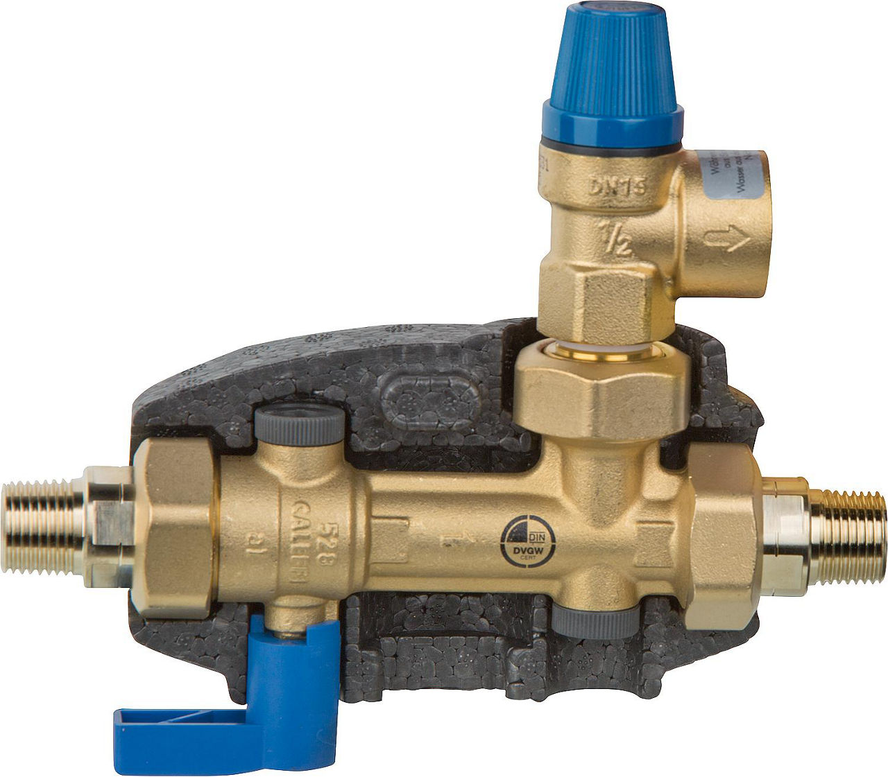 Speichersicherheitsgruppe EVENES DN15 (1/2"), Sicherheitsventil 8 bar Speichersicherheitsgruppe EVENES DN15 (1/2"), Sicherheitsventil 8 bar