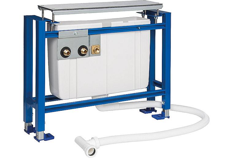 Montageelement für 3-4 Loch- Wannenrandarmaturen, höhenverstellbar,Komplett-Set