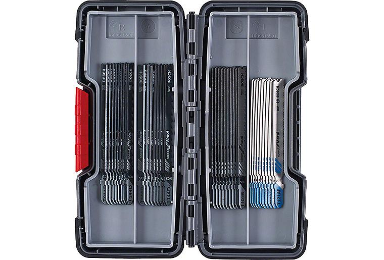Stichsägeblätter-Set BOSCH® 40 - teilig für Schnitte in Metall und Holz Stichsägeblätter-Set BOSCH® 40 - teilig für Schnitte in Metall und Holz