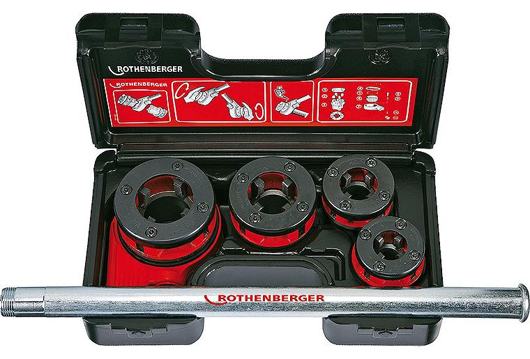 Gewindeschneidemaschine Super Cut-Set BSPT R 1/2" - 1 1/4 " i. Koffer