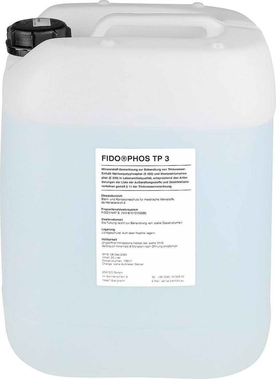 Dosierlösung FIDOPHOS TP 3 Kanister 20 Liter Dosierlösung FIDOPHOS TP 3 Kanister 20 Liter