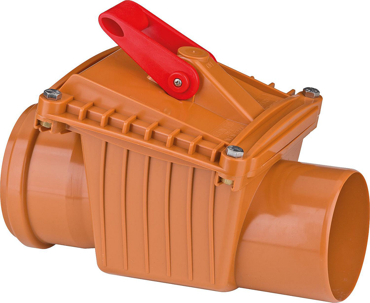 Rückstauverschluss Typ1 DN110 mit 1 Klappe und Notverschluss