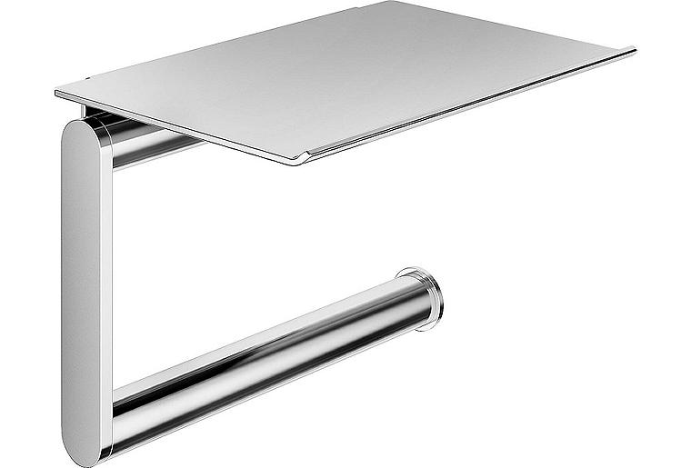 Papierrollenhalter Hewi System 900, mit Ablage, chrom