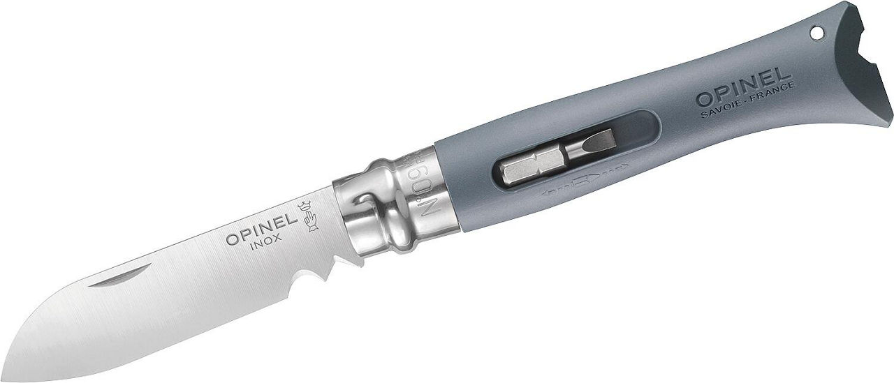 Taschenmesser OPINEL 254327 No 09 DIY, Edelstahl, Griff grau Taschenmesser OPINEL 254327 No 09 DIY, Edelstahl, Griff grau