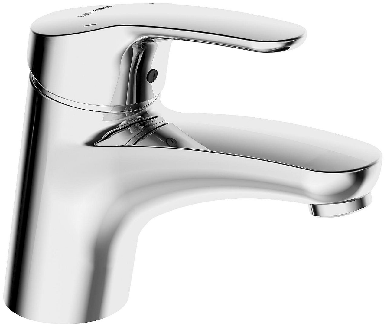 Waschtischmischer Hansa Hansamix mit CU-Rohr Ausladung 141 mm chrom ohne Ablaufgarnitur Waschtischmischer Hansa Hansamix mit CU-Rohr Ausladung 141 mm chrom ohne Ablaufgarnitur