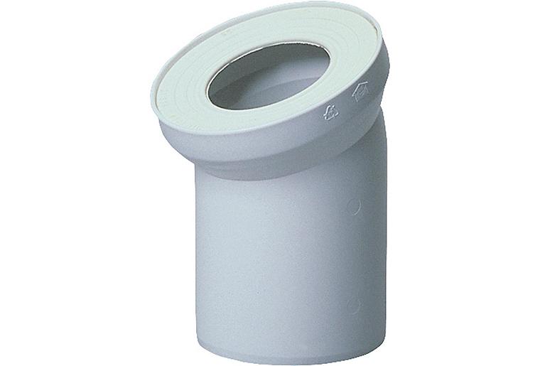 WC-Anschlussstück DN100 22°, Weiß WC-Anschlussstück DN100 22°, Weiß