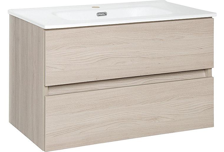 WTU+Keramik-WT Kora, Ulme Rousseau, 2 Auszüge, 805x516x470mm WTU+Keramik-WT Kora, Ulme Rousseau, 2 Auszüge, 805x516x470mm