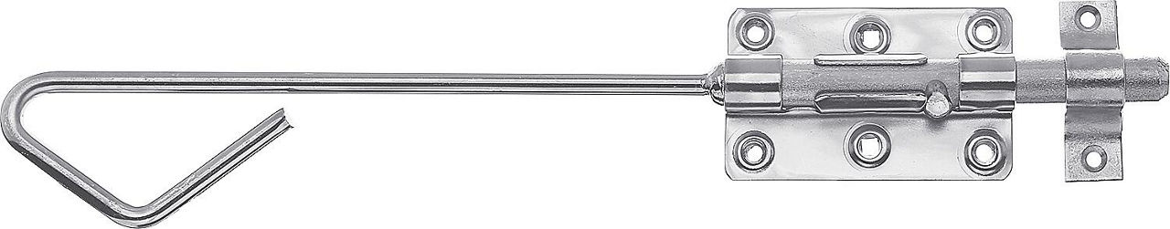 Bolzenriegel mit Schlaufe, 400x58mm, galvanisch verzinkt, dickschichtpassiviert Bolzenriegel mit Schlaufe, 400x58mm, galvanisch verzinkt, dickschichtpassiviert