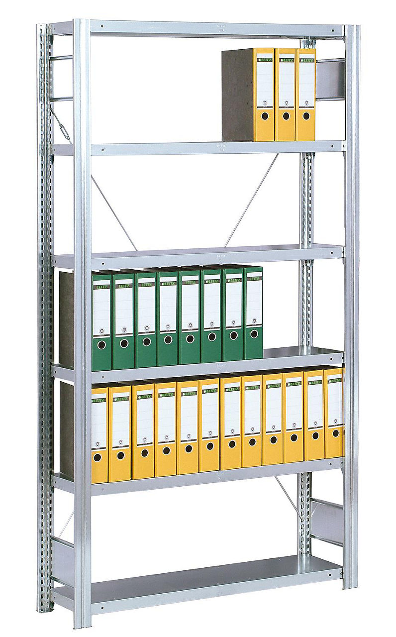 Bürogrundregal BERT mit 5 Ordnerebenen Feldlast 2000Kg 2000x1285x600mm Bürogrundregal BERT mit 5 Ordnerebenen Feldlast 2000Kg 2000x1285x600mm