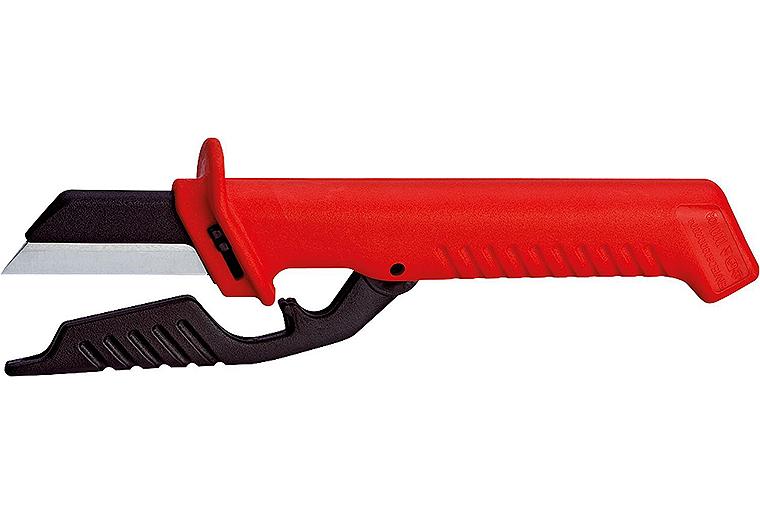 Kabelmesser KNIPEX isoliert bis 1000V mit Klingenschutz Kabelmesser KNIPEX isoliert bis 1000V mit Klingenschutz