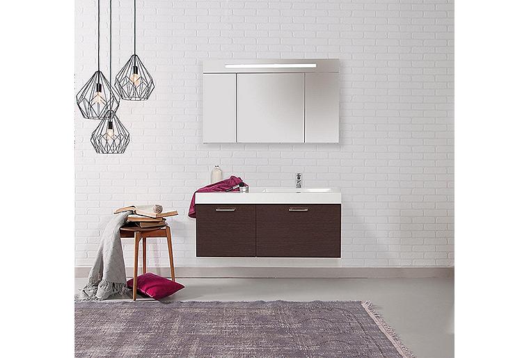 Badmöbel-Set EMPI Serie MAA Eiche dunkel