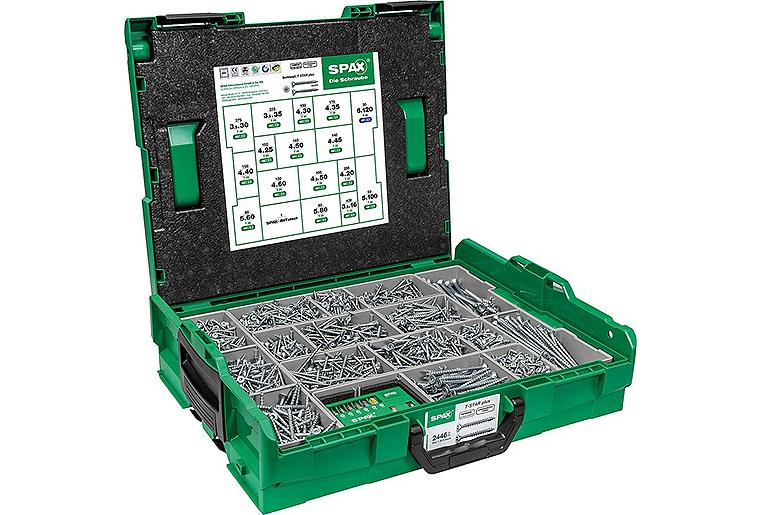 Schraubensortiment SPAX WIROX, 2453-teilig, in L-BOXX 102