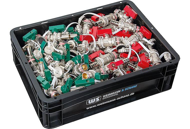 KFE Kugelhahn DVGW DN15(1/2") Vorteilspaket 60-teilig + WS-Box gratis! KFE Kugelhahn DVGW DN15(1/2") Vorteilspaket 60-teilig + WS-Box gratis!