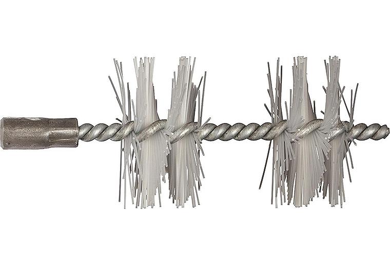 Heizkesselbürste mit IG M10 mit 2 Einlagen, passend für Buderus Stahlkessel, Polyamid